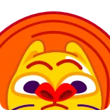 😳 Löwe, Tier, Emoji, Gesicht, Cartoon, lustig telegram sticker