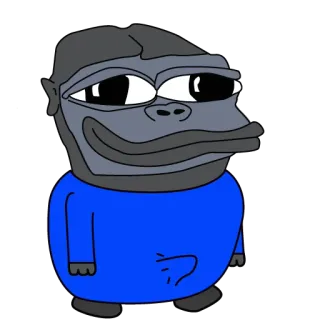 🍆 Meme, Desenho animado, Macaco, Gorila, Personagem, Engraçado telegram sticker