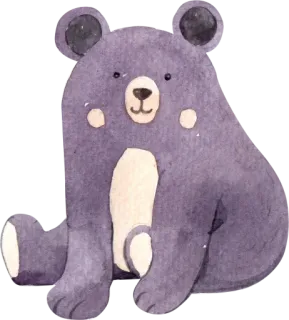🧸 Bär, Tier, süß, Aufkleber whatsapp sticker
