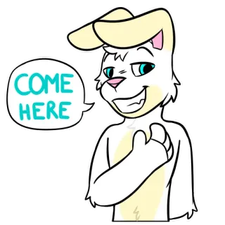 🤗 COME HERE telegram sticker