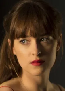 😕 wanita, potret, aktris, Dakota Johnson, fifty shades telegram sticker