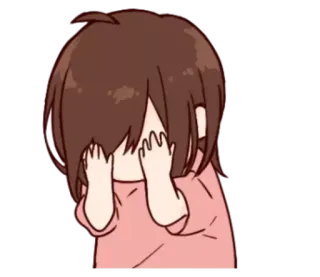 🙈 อนิเมะ, คาวาอิ, เศร้า, ร้องไห้, อารมณ์, น่ารัก, ผู้หญิง telegram sticker