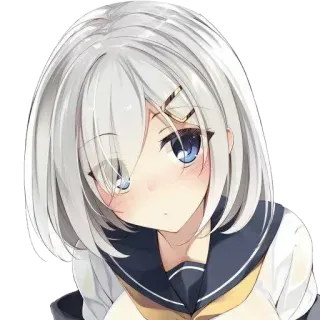 😣 อนิเมะ, ผู้หญิง, น่ารัก, มังงะ, การ์ตูน telegram sticker
