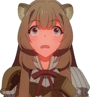 😳 Raphtalia The Rising of the Shield Hero Anime, Raphtalia, The Rising of the Shield Hero, Tanuki telegram sticker