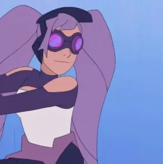 🛠 Entrapta She-Ra and the Princesses of Power Entrapta, She-Ra, Princesses of Power, cartoon, animated, purple hair, technology telegram sticker