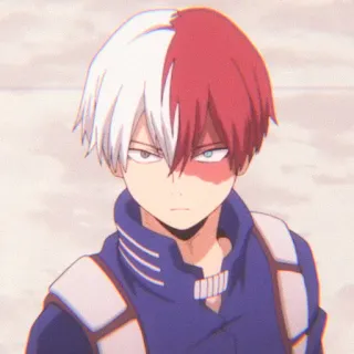 🌷 Shoto Todoroki My Hero Academia Anime, Shonen, Quirk, Pahlawan, Es, Api, Manga, My Hero Academia, Shoto Todoroki telegram sticker