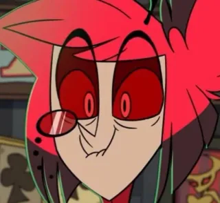 🍾 Alastor Hazbin Hotel Alastor, Hazbin Hotel, Kreskówka, Radio Demon telegram sticker