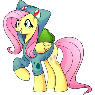 🍀 Fluttershy fluttershy, my little pony, pony, dibujos animados, la magia de la amistad, animal telegram sticker