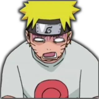 😰 Naruto 나루토, 애니메이션, 충격, 반응 telegram sticker