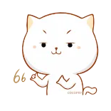 🤘 gato, dedo corazón, grosero, ofensivo, pegatina, animal, dibujo animado telegram sticker