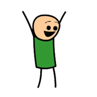 😀 strichmännchen, tanzen, cartoon, feier, glücklich, freude telegram sticker