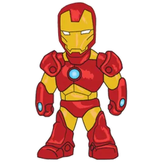😎 Iron Man supereroe, marvel, cartone animato, fumetto, robot telegram sticker