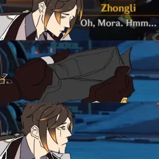 😓 Zhongli Zhongli
Oh, mora. Hmm... Аниме, Видеоигра, Genshin Impact, Персонаж telegram sticker