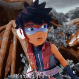 😮 Kamu di mana? cartoon, animation, character, indonesian, question telegram sticker