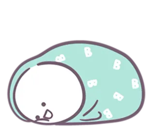 😪 lindo, burbuja, dormilón, chibi, dibujos animados, personaje telegram sticker