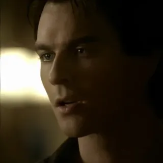 🩸 Damon Salvatore The Vampire Diaries wampir, portret, dramat, mężczyzna, serial telegram sticker