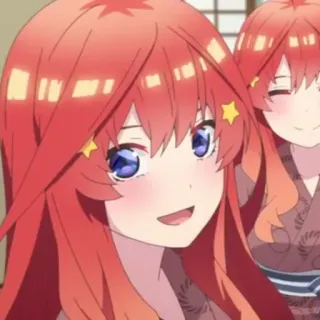 ☕️ Yotsuba Nakano The Quintessential Quintuplets Anime, Desenho animado, Garota, Personagem, Yotsuba Nakano, As Quíntuplas telegram sticker