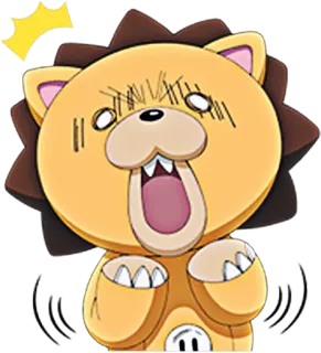 😰 Kon Bleach Cartoon, Anime, Schreien, Ausruf, Maskottchen telegram sticker