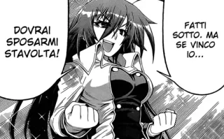 💍 DOVRAI SPOSARMI STAVOLTA! 
FATTI SOTTO. MA SE VINCO IO... Anime, Manga, Italienisch, Text telegram sticker