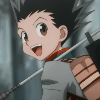 🍺 Gon Freecss Hunter x Hunter Anime, Gon, Hunter x Hunter, Personaje, Sonriendo, Chico telegram sticker