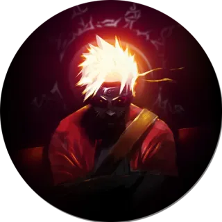 🔴 Naruto アニメ, 忍者, マンガ, ナルト, 漫画 telegram sticker