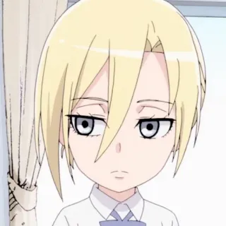 🧺 Krista Lenz Attack on Titan Anime, Desenho animado, Krista Lenz, Ataque dos Titãs, Fanart, Loira, Chibi telegram sticker