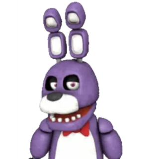 🙃 Bonnie Five Nights at Freddy's Bonnie, Five Nights at Freddy's, animatronique, jeu d'horreur, lapin violet telegram sticker