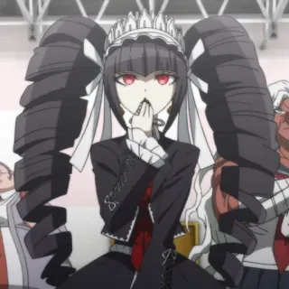 🃏 Celestia Ludenberg Danganronpa Anime, Gótico, Coroa, Danganronpa, Celestia Ludenberg telegram sticker