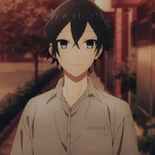 🖤 Izumi Miyamura Horimiya 动漫, 角色, 堀与宫村, 宫村伊澄 telegram sticker
