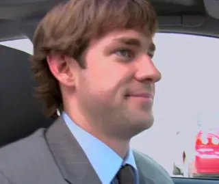 🙂 Jim Halpert The Office Jim Halpert, The Office, portrait, John Krasinski, acteur telegram sticker