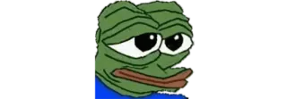 🐸 Pepe the Frog Мем, Пепе, Лягушка, Грустный telegram sticker