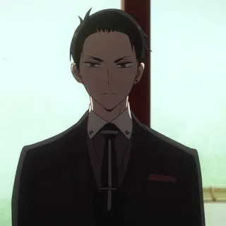 💳 Daisuke Kambe The Millionaire Detective Balance: Unlimited Anime, Detektiv, Reich, Geschäftsmann, Ernst, Anzug telegram sticker