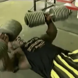 👑 weightlifting, exercise, fitness, workout, gym, heavy weights, man, bodybuilding telegram sticker