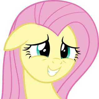 😬 Fluttershy My Little Pony Fluttershy, My Little Pony, Kartun, Poni, Persahabatan, Kebaikan, Kuning, Lucu telegram sticker