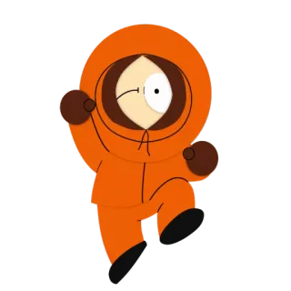 😃 Kenny McCormick South Park kenny, south park, การ์ตูน, อนิเมชั่น telegram sticker