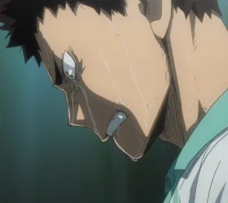 🌟 anime, emotion, crying, sad, male, sweat telegram sticker