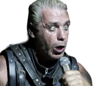 😳 Till Lindemann cantante, metal, música, actuación, Rammstein whatsapp sticker