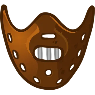 🎭 Hannibal Lecter Silence of the Lambs Hannibal Lecter, mask, silence of the lambs, horror, movie, serial killer telegram sticker