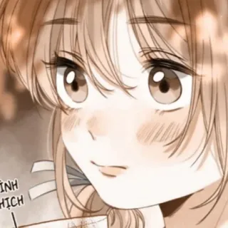 🪜 ÁNH THÍCH สาวอนิเมะ, หน้าแดง, ยิ้ม, น่ารัก, ภาพประกอบ telegram sticker