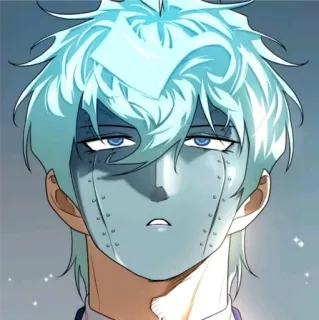 🗿 anime, character, manga, illustration, portrait telegram sticker