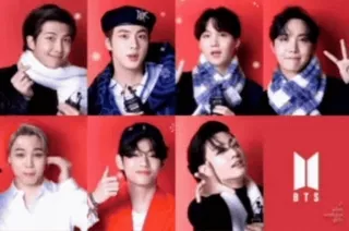 😍 BTS BTS, K-pop group, music, band, korean pop telegram sticker