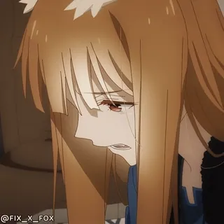 😭 Holo Spice and Wolf @fix_x_fox whatsapp sticker