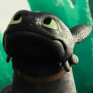 📍 Toothless How to Train Your Dragon Drache, Zahnlos, süß, Tier, Fantasy telegram sticker