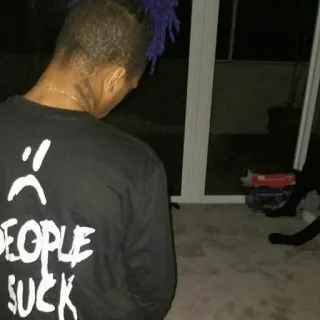 🖤 PEOPLE SUCK sad, people, suck, clothing, shirt telegram sticker