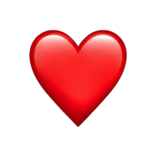 ❤ Herz, Liebe, Rot, Emoji whatsapp sticker