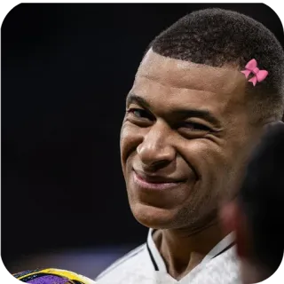 💋 Kylian Mbappe Professional Football telegram sticker