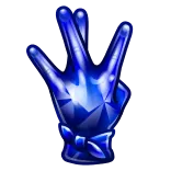 🎁 gest ręki, west side, niebieski, znak gangu, gest telegram sticker