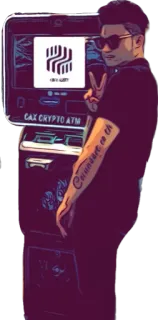 💰 CAX CRYPTO ATM крипто, банкомат, финансы, деньги, криптовалюта telegram sticker