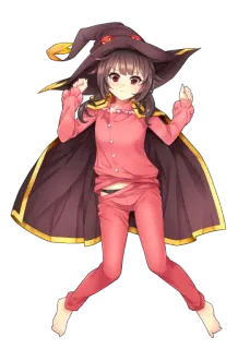 😏 Megumin Konosuba anime, manga, megumin, konosuba, kawaii, süß, zauberer, explosion whatsapp sticker
