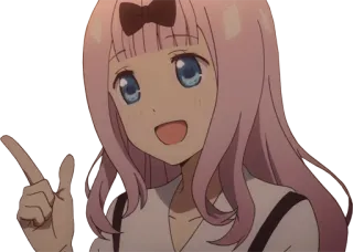 👆 Chika Fujiwara Kaguya-sama: Love Is War anime, Chika, Fujiwara, Kaguya-sama, Love is War, fofo, garota whatsapp sticker